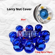 CS Lorry Truck Cover Nut Volvo Scania Hino Isuzu 32mm-41mm Tayar Nut Cover Lori Aksesori