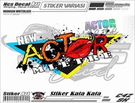 Stiker Mobil Variasi Kaca Bodi Samping Kata Kata Truk Canter Pick Up Keren Stiker Kata Kata