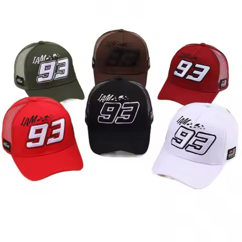 93 racing cap Motorcycle Hat Men's and Women's Casual Baseball Cap Men's Outdoor Racing Cap Number E