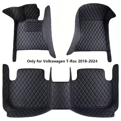2025 FASHION PU Leather LUXURY Car Floor Mats For hb20 2013-2019 Waterproof Carpets Interior Accesso