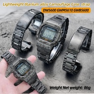 Lightweight titanium alloy 5600 5610 Mod Kit Camouflage Case  strap For Casio DW5600 GWM5610 GWB5600