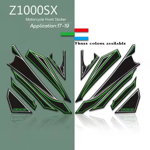 For Kawasaki Z1000SX 2017-2019 z1000 sx Motorcycle Front Fairing Motor Number Board 3D Gel Protector