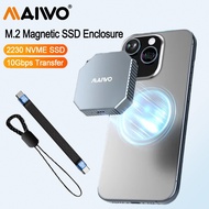 MAIWO Magnetic 2230 M.2 2230 NVMe SSD Enclosure USB3.2 Type-C 10Gbps To  NVMe PCI-E for mobile Phone