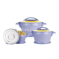 Plastic Steel Malay Pot Laya Insulation Pot Three-Piece Set Pot Middle East Insulation Bucket Africa
