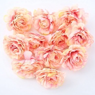 10pcs New Artificial Flowers 5Cm Silk Rose Head Artificial Plants for Home Room Wedding Diy Garden D
