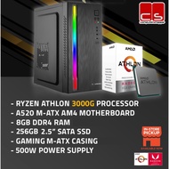 Office PC package (RYZEN ATHLON 3000G / 8GB DDR4 / 256GB SSD)
