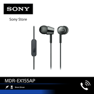 Sony หูฟัง In Ear รุ่น MDR-EX155AP | Smartphone compatible with in-line remote mic | Y-shaped cord t