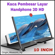 LAYAR 10 Inch Mobile Phone Screen Magnifier 3D HD Video Amplifier Amplifier Stand