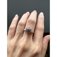 Botswana Agate 925 Silver Ring Rose Gold