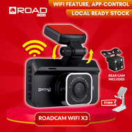 [WIFI VERSION] ROADCAM WIFI X3 Budget Dash Cam Dual Channel Recording 1080P Full HD