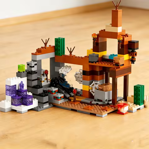 Third Party MOC Compatible Sets My Pixel World Series Building Blocks 21263 The Badlands Mineshaft A