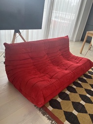 Ligne Roset Togo Sofa 3 Seater - Red