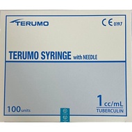 TERUMO Syringe with Needle, 1cc Tuberculin x 27g x 1/2"