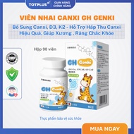 GH Genki - Japanese D3K2 Calcium Supplement Chewable Tablets, Supporting Optimal Height Development 