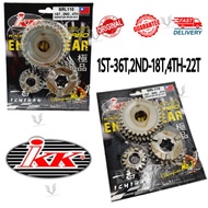 SRL110/Lagenda 110 (IKK) Racing Engine Gear 1ST 36T/2ND 18T/4TH 22T Gear Box Gear