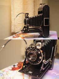 Zeiss ikon IKONTA 古董蛇腹摺疊相機，6x9，120底片