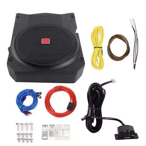 10 Inch Active Subwoofer Compact Stainless Steel Grille Car Subwoofer Excellent Heat Dissipation 2.5