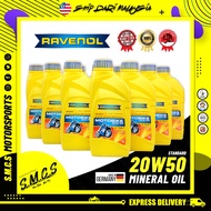RAVENOL 4T 20W50 Mineral Motobike 1L Minyak Hitam Ravenol Motorcycle/机油/ Engine Oil (100％ ORIGINAL)