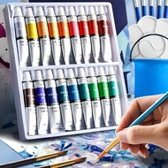 12/18/24 Colors Mixed Color Gouache Paint, Colorful Multi-Purpose Paint For Painting, Each 5ml/0.18o