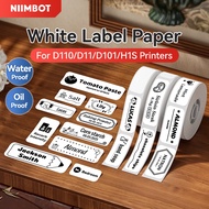 【White】Niimbot/D110/D11/D101/H1S Waterproof and tear-proof white paper sticker