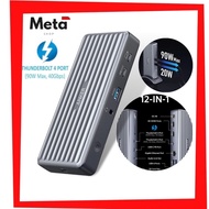 Anker A8397 777 Thunderbolt 4 Docking Station (Apex, 12-in-1)Single 8K, Triple 4K Display, 10Gbps Da