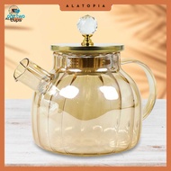 One Two Cups Teapot Pitcher Teapot Heat Resistant Borosilicate Fire 1L - BR-383