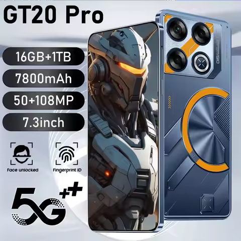 Global Version GT20 Pro Mobile Phones Snapdragon 8 Gen3 Smartphone 5G 7800mAh Battery Cellphones 16G