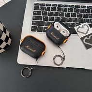 【Marshall】Airpods Case For Airpods 1/2 Airpods Pro Airpods 3 Airpods Pro2 Couple Wireless Headphone Matte Carbon Fiber Soft Airpods Cover