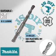 MAKITA D-00125 / D-00050 / D-00044 Tungsten Carbide-tipped Bit SDS-Plus Drill Bit (8 x 110MM / 6 x 110MM / 5.5 x 110MM )