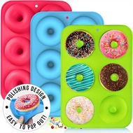 18 in 8 in 6 in 6 Silicone Donut Mold Cake Cookie Biscuit Circle Pudding Silicone Baking Mold