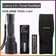 Convoy C8 Plus Luminus SST40 LED 6500K Flashlight Torch For Outdoor Bicycle Lighting Camping SMO Reflector Lantern Flashlight Diving Flashlights