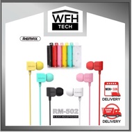 Remax Rm-502 Earphone/ Yellow/ Black / Pink / Red 1 Year Warranty