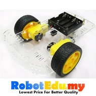2WD Smart DIY Robotics Robot Car Acrylic Perspex Chassis Kit with 3-6V DC Motor Wheel Set for Arduin