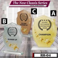 Crystal Award Plaque/Appreciation Plaque/Sales Achievement Plaque/Employee Award Plaque/Service Awar