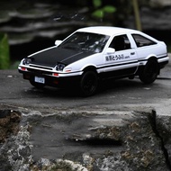 1:28หลอมโลหะอัลลอยรถลากเท่ AE86ของเล่น Inital Initial โมเดล Initial D รถยานพาหนะรถขึ้นรูปของเล่น