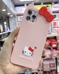 正版授權 Hello Kitty新品 悅耳系列 軟硅膠立體款式  iPhone 手機套 保護殼 手機殼 手機保護套 iPhone Case iPhone 12 Sanrio phone case