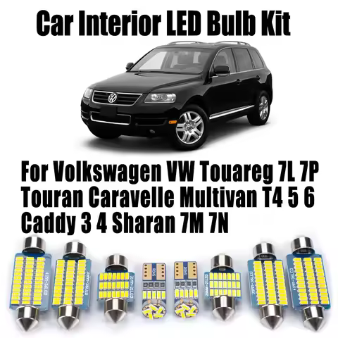 For Volkswagen VW Touareg 7L 7P Touran Caravelle Multivan T4 5 6 Caddy 3 4 Sharan 7M 7N Canbus LED B