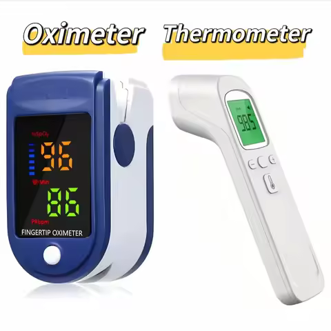 New Household Infrared Forehead Temperature Gun Electronic Thermometer Accurate Finger Clip Type Pul
