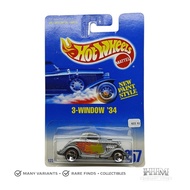 Hot Wheels 1934 Ford 3-Window Coupe Silver - FZ5 Hotwheels Diecast Car