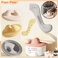 2in1 Canned Food Lid Cat Food Can Lid Sealing Lid Silicone Wet Food Can Opener With Spoon Dog Cat Fo