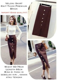 rok span rajut panjang / rok rajut import / rok rajut panjang terlaris Rok rajut model kancing belah