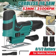 12V 1080W Portable Electric Saw Pruning Jig Saw Rechargeable Woodworking Power Tools Wood Cutter W/ 