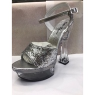 Glass Heel Shoes Height 5.5-6 Inches
