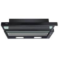 BOSCH 90cm | Slimline Hood Black (DFT93CA61B) | Bosch Hob compatible hood with strong airflow | Black Slim Glass Tray