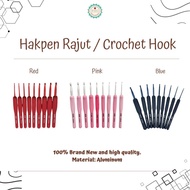 ANEKA - Crochet Needles Crochet/s Set Red Pink/s Blue/s - SET Crochet Hook Crochet Set Crochet Kit