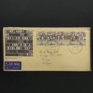1977 First Day Cover Australia - Test Cricket Centenary 1877-1977