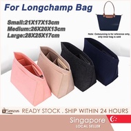 [SG SELLER] Felt Insert Bag For Le Pliage Tote Handle bag Liner Bag Organizer Make Up Organizer