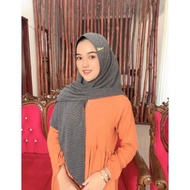 New Collection - hijab Alwira haninda motif mamosa jilbab segitiga
