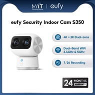 eufy Security Indoor Cam S350, Dual Cameras, 4K UHD Resolution Security Camera with 8× Zoom and 360°