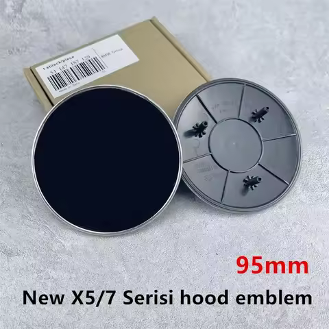 New 95MM Car Hood Front Badge Rear Trunk Emblem 50th Anniversary For 7 Series 4 Series X7 G11 G12 G0